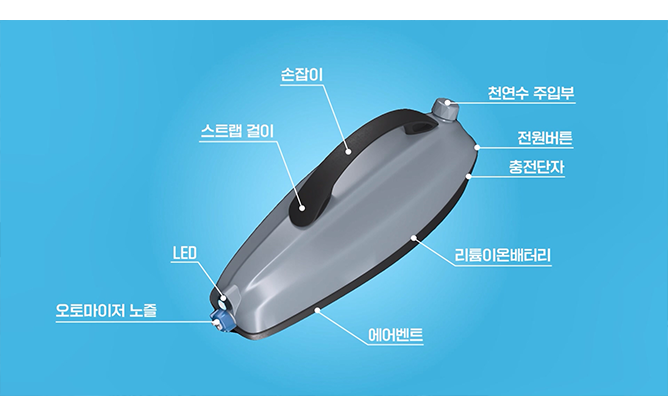 (주)팔수 - 휴대용 살균기