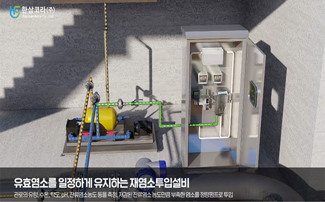 한삼코라(주) - 저온저장 염소투입설비