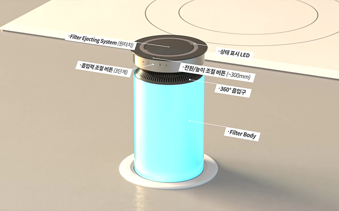 (주)인투시 - 시크릿 주방 후드
