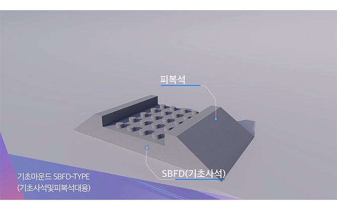 (주)에스엠엔지니어링 - 콘크리트 블록식 방파제