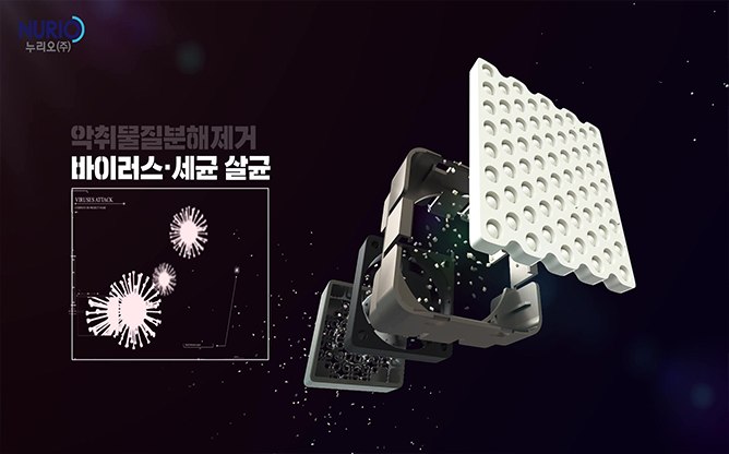 누리오 - 공기살균정화 자동차 공기청정기