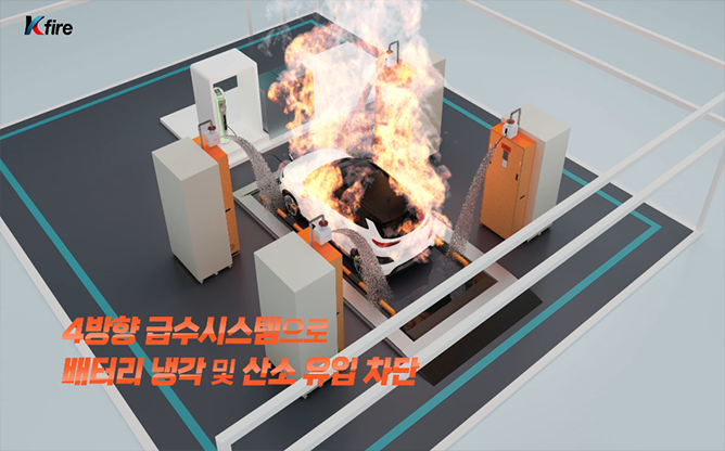 (주)한국소방기구제작소 - 전기차 화재진압 솔루션