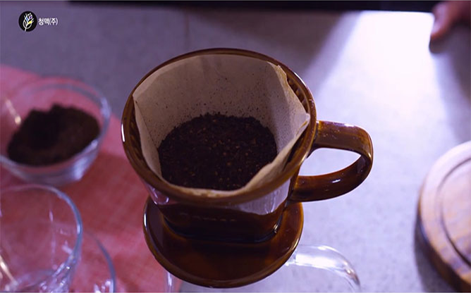 농헙회사법인 청맥(주) - 검정보리커피