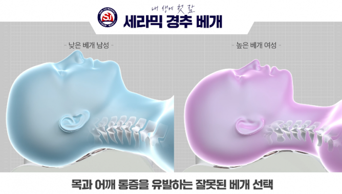 삼진메디올(주) - 세라믹 경추 베개